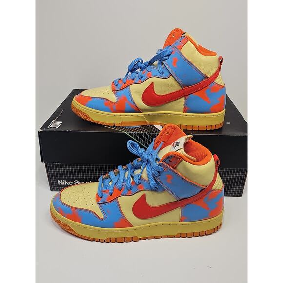Nike Dunk High 1985 SP Orange Acid Wash Mens size 11.5 DD9404-800 NEW